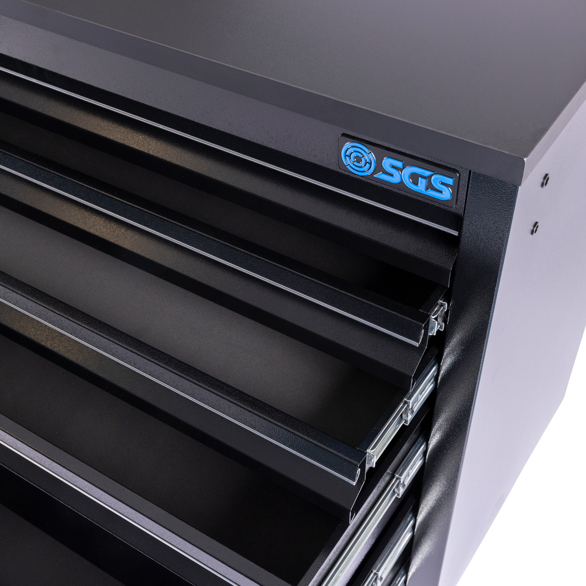 SGS 55in Deluxe 10 Drawer Wheeled Tool Cabinet | Black
